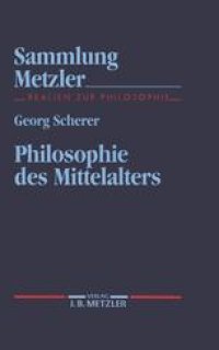 cover of the book Philosophie des Mittelalters