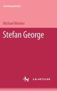 cover of the book Stefan George