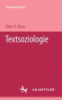 cover of the book Textsoziologie: Eine kritische Einführung