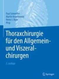 cover of the book Thoraxchirurgie für den Allgemein- und Viszeralchirurgen