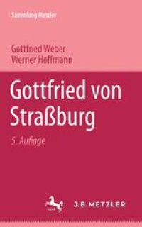 cover of the book Gottfried von Straßburg