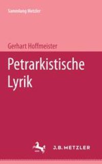 cover of the book Petrarkistische Lyrik