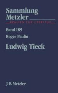 cover of the book Ludwig Tieck