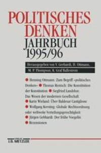 cover of the book Politisches Denken Jahrbuch 1995/96