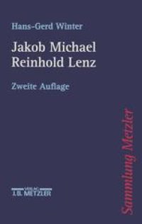 cover of the book Jakob Michael Reinhold Lenz