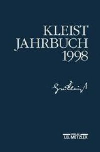 cover of the book Kleist-Jahrbuch 1998