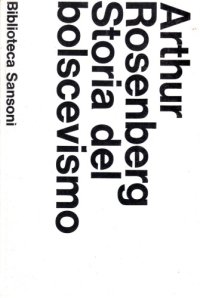 cover of the book Storia del bolscevismo