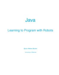 cover of the book Java. Learning to program with Robots