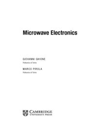 cover of the book Microwave Electronics