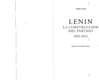 cover of the book Lenin: La Construcción Del Partido (1893-1914)