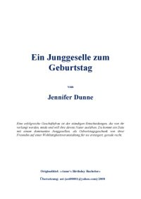 cover of the book Ein Junggeselle zum Geburtstag