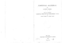 cover of the book Cardinal algebras