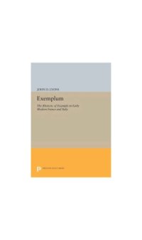 cover of the book Exemplum : the Rhetoric of Example in Early Modern France and Italy.