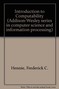 cover of the book Introduction to Computability