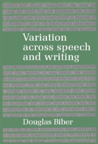 cover of the book Variation across Speech and Writing