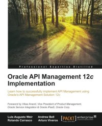 cover of the book Oracle API Management 12c Implementation