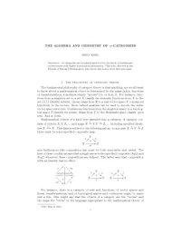 cover of the book The algebra and geometry of infinity-categories