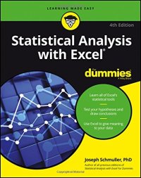 cover of the book Statistical Analysis with Excel For Dummies