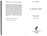 cover of the book El sistema social