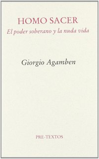 cover of the book Homo sacer : el poder soberano y la nuda vida