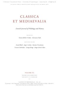 cover of the book Classica et Mediaevalia : Danish Journal of Philology and History