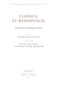 cover of the book Classica et Mediaevalia : Danish Journal of Philology and History