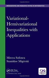 cover of the book Variational-Hemivariational Inequalities with Applications