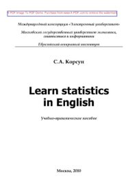 cover of the book Learn statistics in English