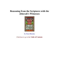 cover of the book Reasoning from the scriptures with the Jehovah’s witnesses