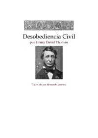 cover of the book Desobediencia civil