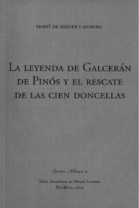 cover of the book La Leyenda de Galcerán de Pinós y el rescate de las cien doncellas