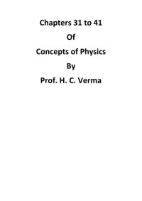 cover of the book Electricity and Magnetism. Chapters from Concepts of Physics [Chapters 31-41]