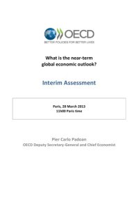 cover of the book Interim assessment : what is the near-term global economic outlook?