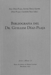 cover of the book Bibliografia del Dr. Guillem Díaz-Plaja