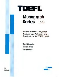 cover of the book Communicative language efficiency: implications for TOEFL