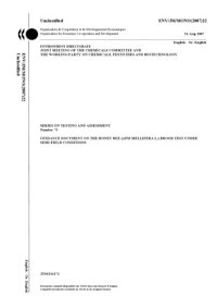 cover of the book Guidance Document on the Honey Bee (Apis Mellifera L.) Brood test Under Semi-field Conditions