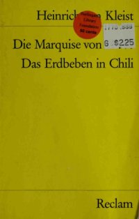 cover of the book Die Marquise von O... . Das Erdbeben in Chili: Erzählungen