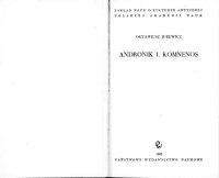 cover of the book Andronik I. Komnenos