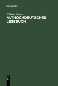 cover of the book Althochdeutsches Lesebuch