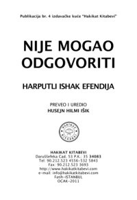 cover of the book Nije Mogao Odgovoriti