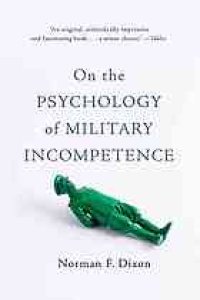 cover of the book On the psychology of military incompetence