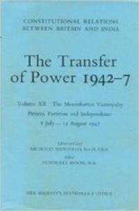 cover of the book Transfer of Power in India, 1942–47: The Post-war Phase - New Moves by the Labour Government, Aug.1 1945–Mar.22 1946 v. 6