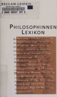 cover of the book Philosophinnen-Lexikon