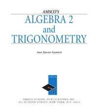 cover of the book AMSCO’s Algebra 2 and trigonometry