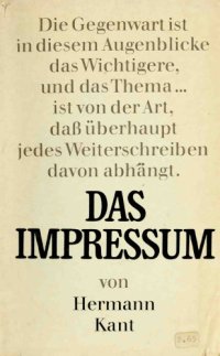 cover of the book Das Impressum. Roman