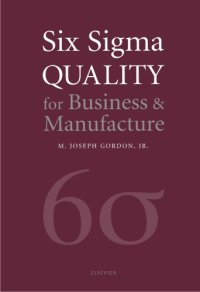 cover of the book Six Sigma quality for business & manufacture