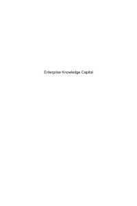 cover of the book Enterprise knowledge capital