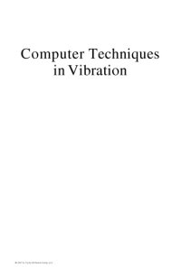 cover of the book Computer Techniques in Vibration