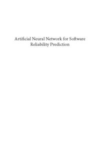 cover of the book Artificial neural network for software reliability prediction