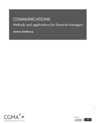 cover of the book COMMUNICATIONS : methods and applications for financial managers